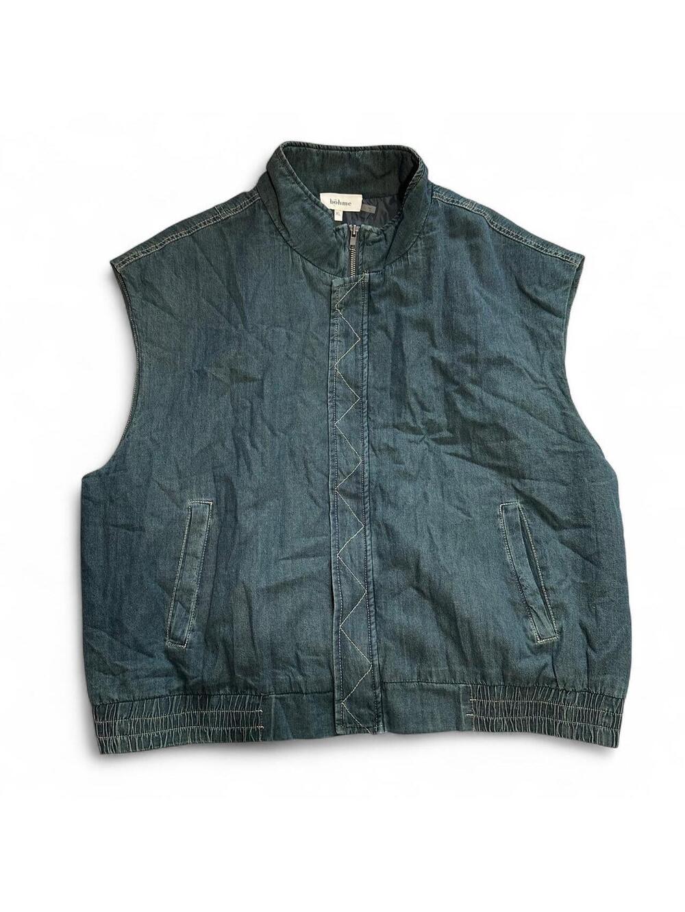 Böhme Denim Sleeveless Vest Jacket XL
